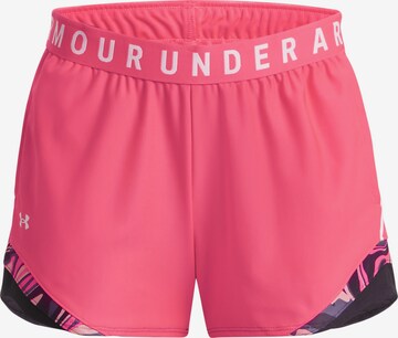 UNDER ARMOUR - Regular Calças de desporto 'Play Up 3.0' em rosa: frente