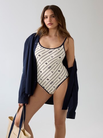 GUESS Swimsuit in Beige: front