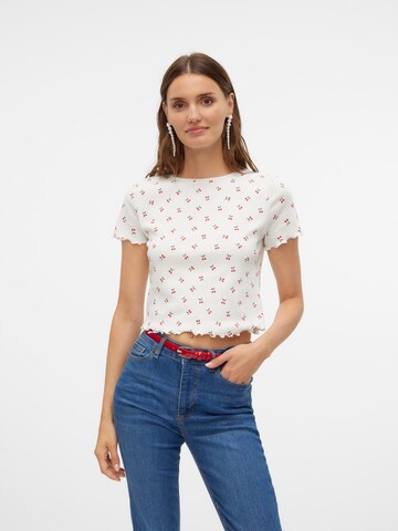 VERO MODA T-shirt 'VMHARRY' i vit: framsida