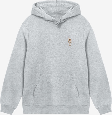 F4NT4STIC Sweatshirt 'Orange Spritz' in Grey: front