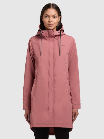 khujo Between-Seasons Parka 'Adda3' in Pink: front