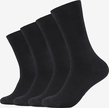 camano Socks in Black: front