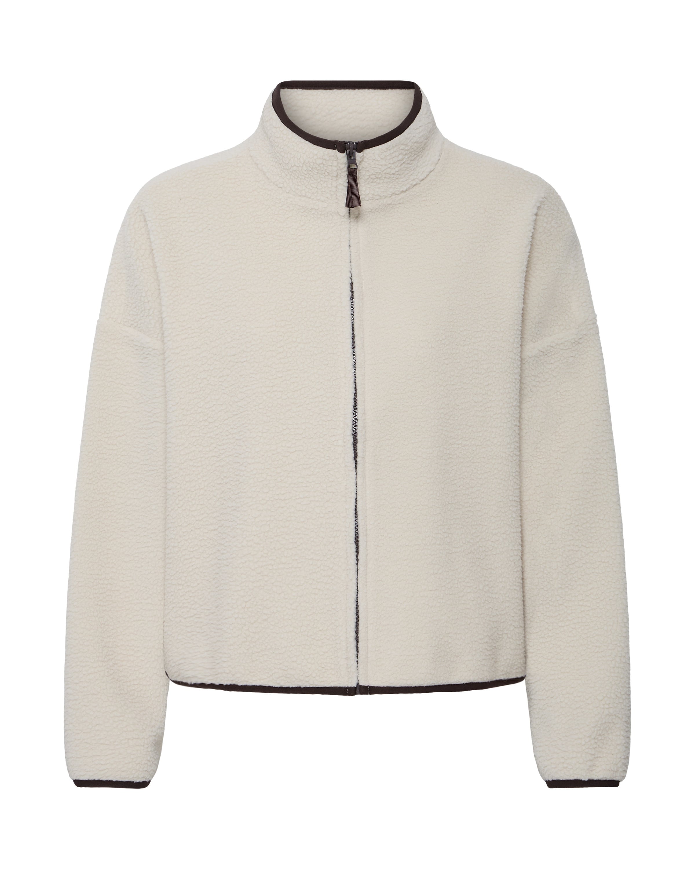 ICHI Fleece jacket 'MONSI ' in White: front