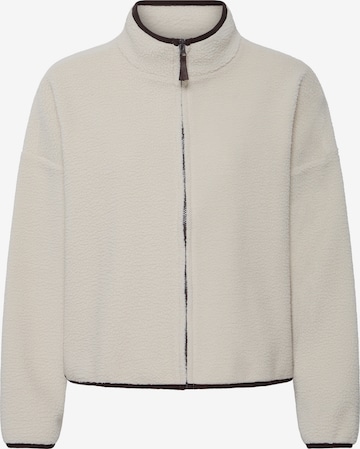 ICHI Fleece jacket 'MONSI ' in White: front