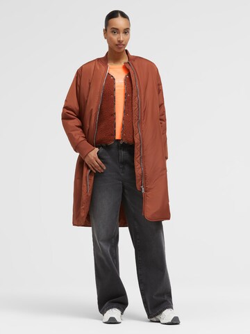 SENSES.THE LABEL Between-Seasons Coat in Brown