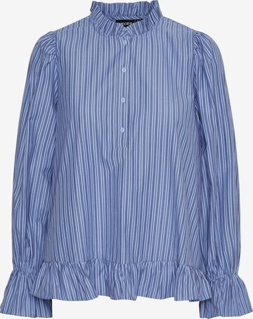 PIECES Blouse 'ASSRA' in Blauw: voorkant