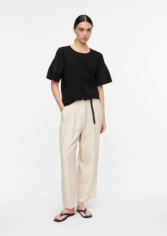 COMMA Wide leg Bandplooibroek in Beige