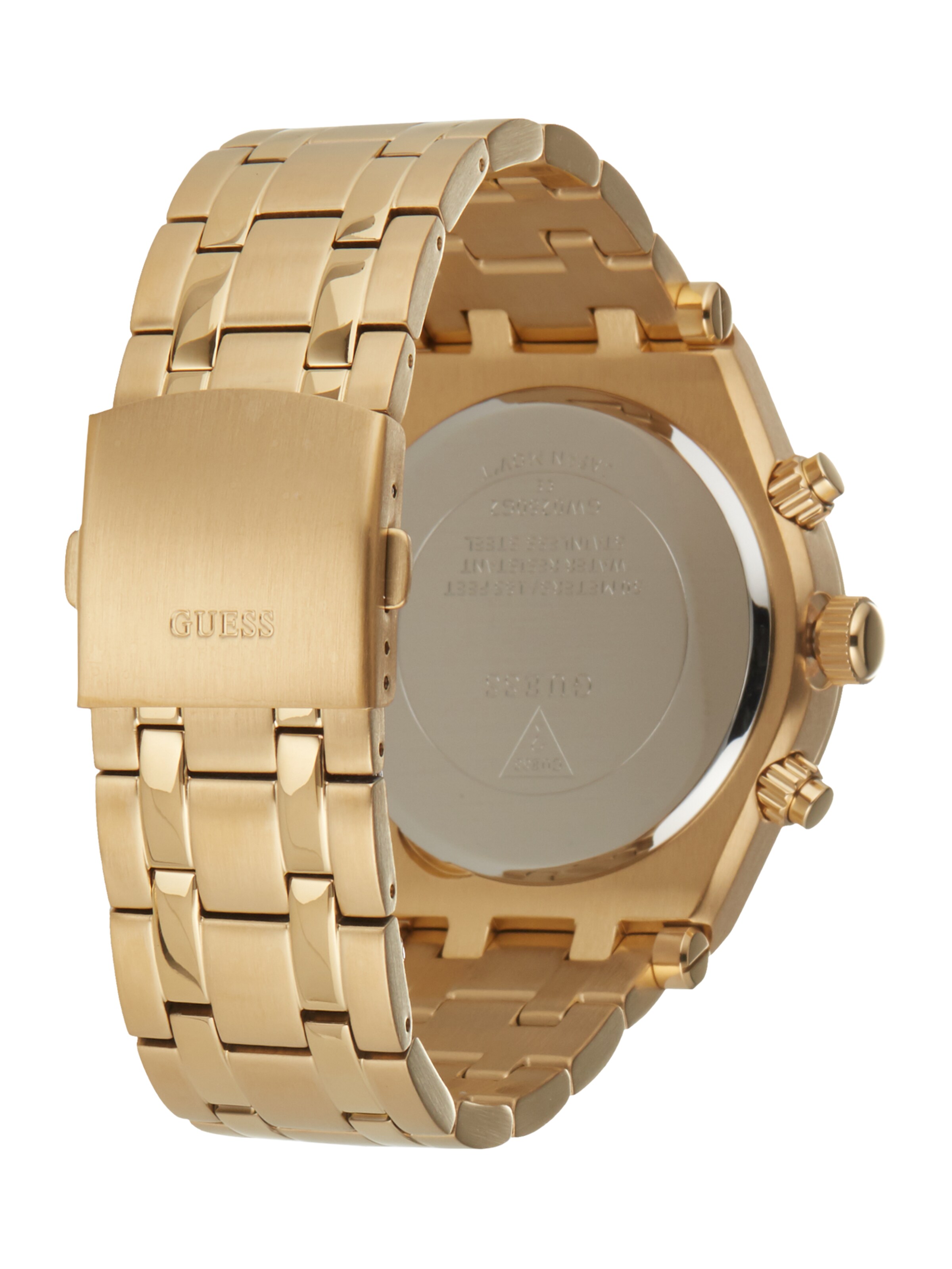 GUESS Analogové hodinky 'CONTINENTAL' – zlatá