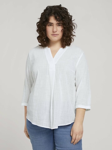 Tom Tailor Women + Blouse in White: front