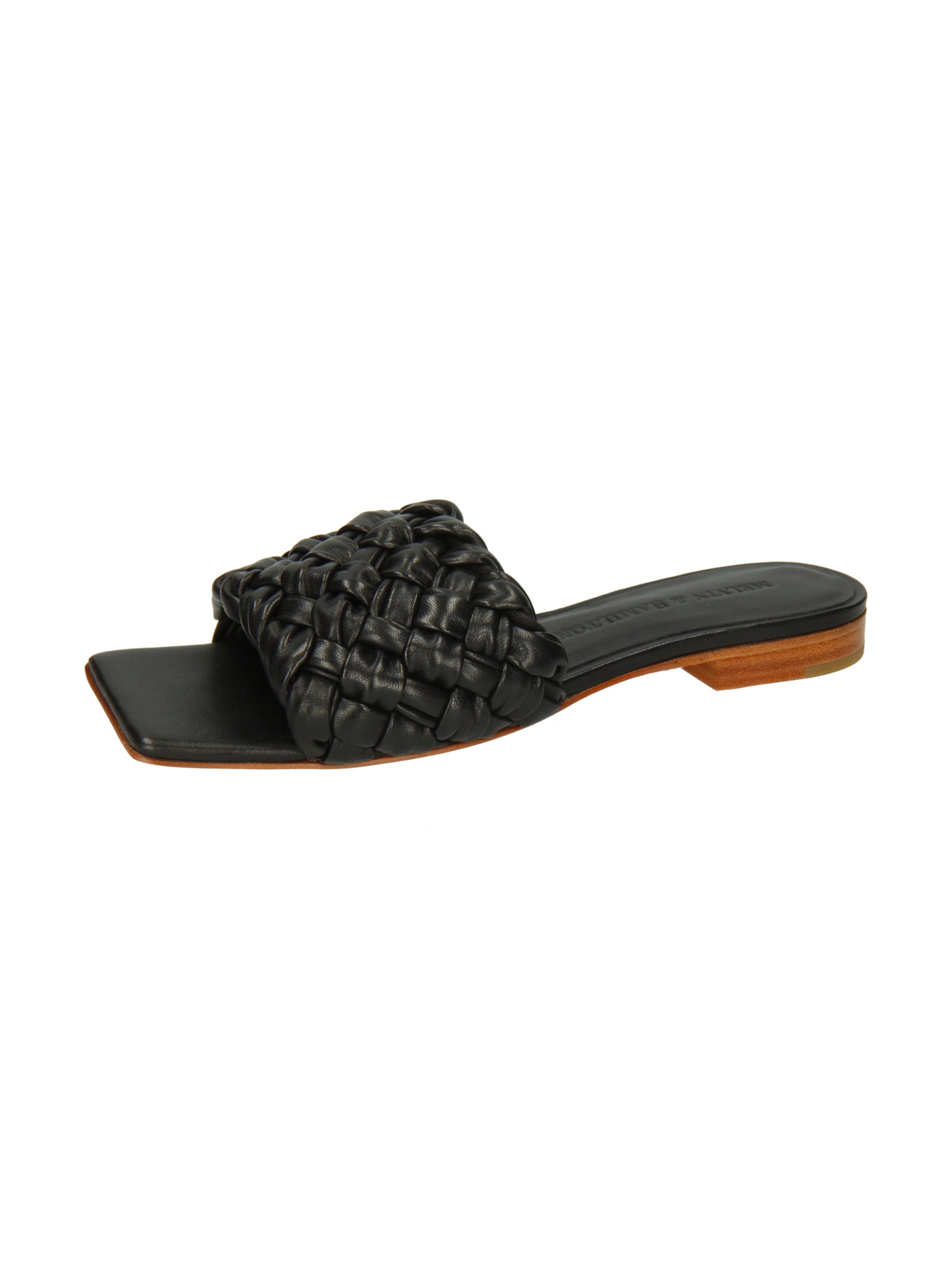 MELVIN & HAMILTON Mules 'Eglantine 1' in Black: front