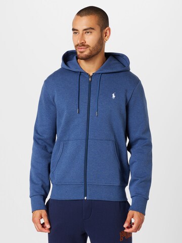 Polo Ralph Lauren - Sudadera con cremallera en azul: frente