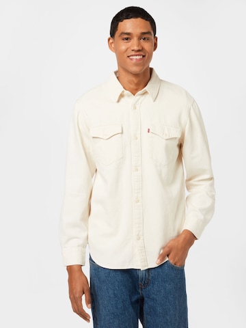 LEVI'S ® Comfort Fit Hemd 'Relaxed Fit Western' in Beige: predná strana