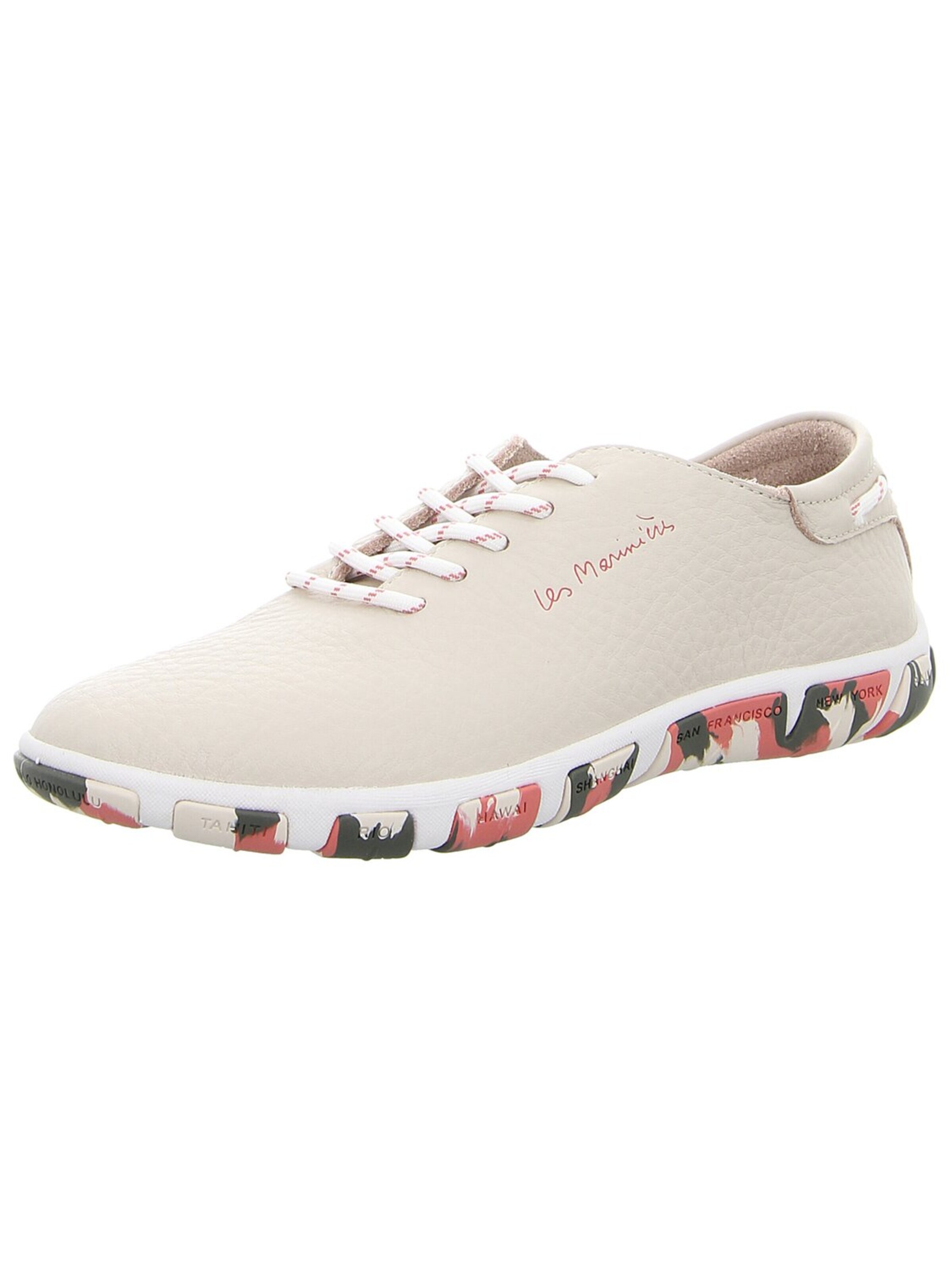 TBS Sneakers 'Sportlicher Schnürschuh Damen JAZARU-J7G63 Echtleder in beige' in Beige: front