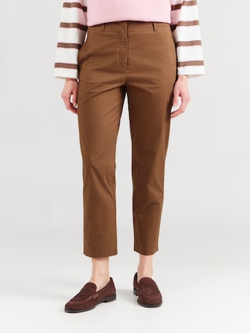 Slimfit Pantaloni chino di Marc O'Polo in marrone: frontale