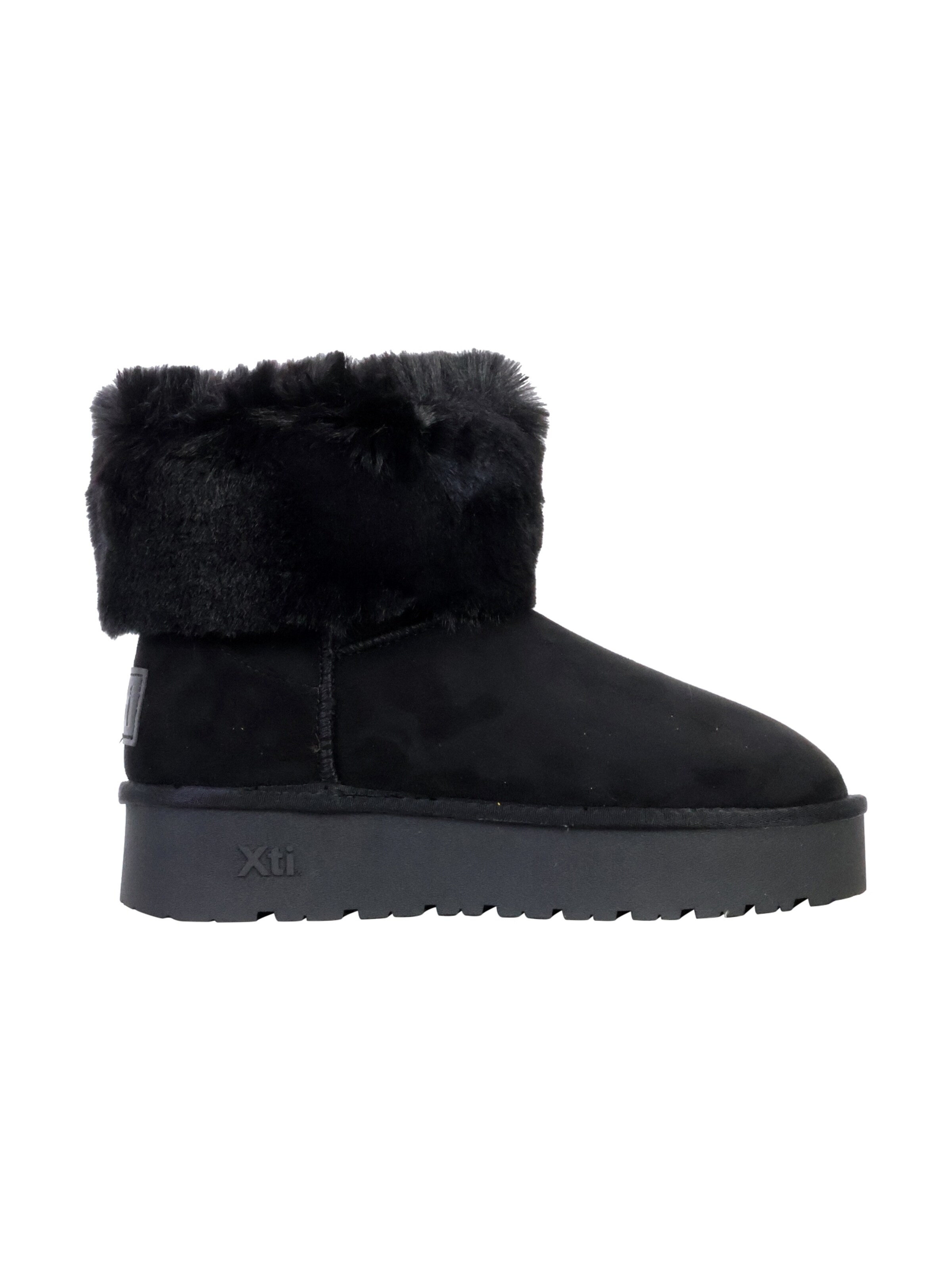 Xti Booties in Black: front