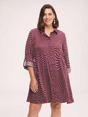 Fiorella Rubino - Vestido camisero en rojo