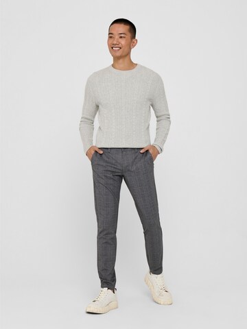 Only & Sons - Slimfit Pantalón chino 'Mark' en gris