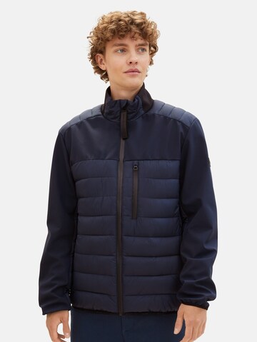 TOM TAILOR DENIM Between-season jacket in Blue: front