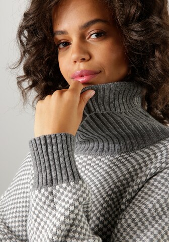 Aniston CASUAL Pullover in Grau