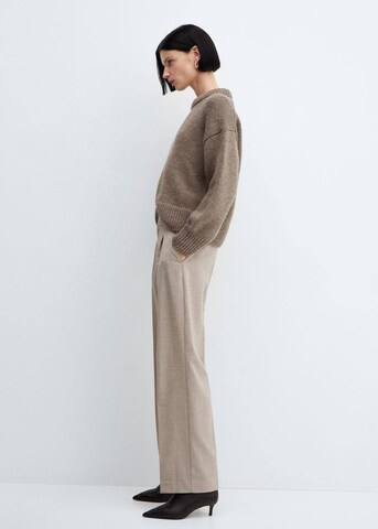 MANGO Loosefit Pantalon 'Cesi' in Beige