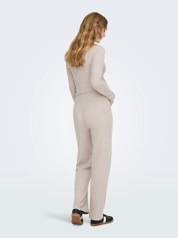 Only Maternity Wide leg Pants 'OLMLola' in Beige