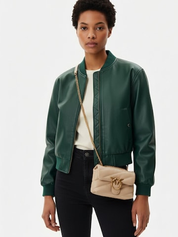 PINKO Schoudertas 'Pinko Sac Rabat Love Puff Baby Cl Sheep Nappa Beige' in Beige