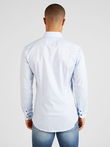 mėlyna OLYMP Priglundantis modelis Dalykinio stiliaus marškiniai