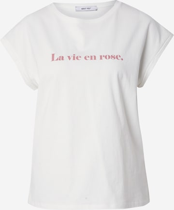 T-shirt 'Valeria' ABOUT YOU en blanc : devant