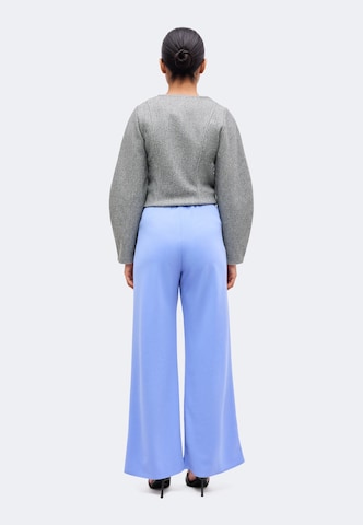 SISTERS POINT Wide leg Παντελόνι 'GLUT' σε μπλε