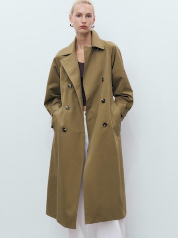 MANGO Between-seasons coat 'ANGELA' in Green: front