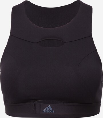 ADIDAS SPORTSWEAR Bustier Biustonosz sportowy 'Powerimpact Luxe Medium-Support' w kolorze czarny: przód