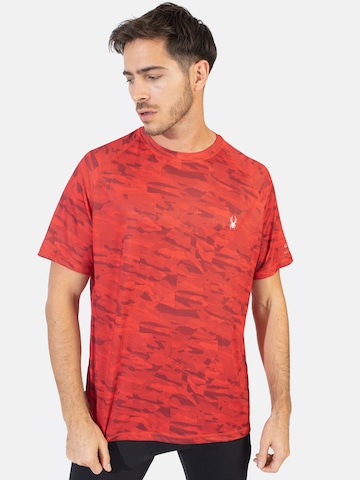 raudona Spyder Sportiniai marškinėliai: priekis