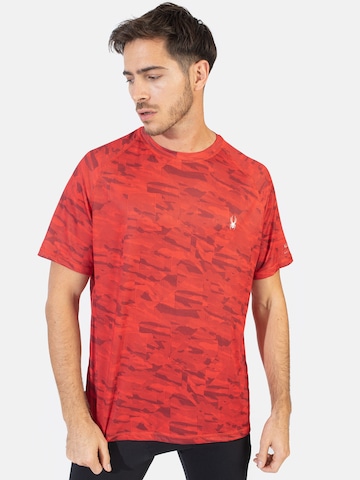 Spyder - Camisa funcionais em vermelho: frente