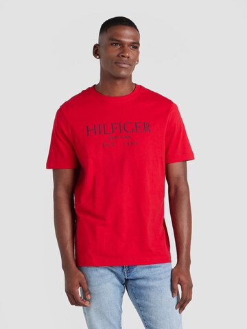 TOMMY HILFIGER Koszulka w kolorze czerwony: przód
