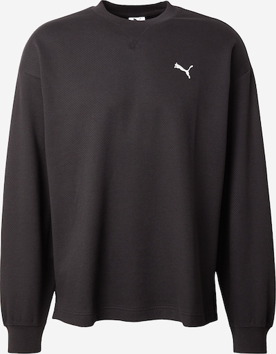 S dydžio Sportinio tipo megztinis 'ESS ELEVATED' iš PUMA, spalva – juoda, Prekių apžvalga