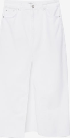 Pull&Bear Rok in Wit: voorkant