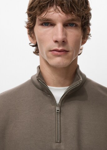 MANGO MAN Sweatshirt 'Winny' in Brown