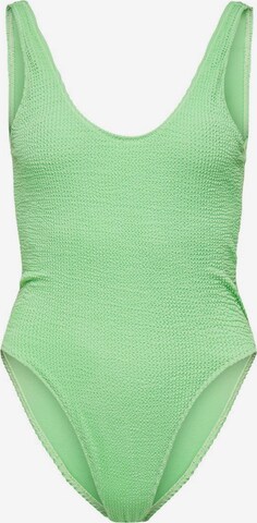 ONLY Bralette Swimsuit in Green: front