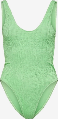 ONLY Bralette Swimsuit in Green: front