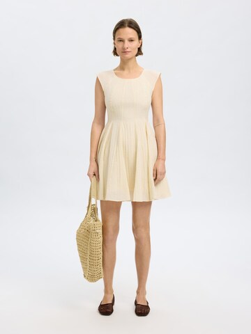 SELECTED FEMME Kleid 'SLFMADDIE' in Beige