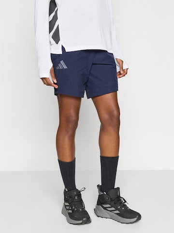 mėlyna ADIDAS TERREX Standartinis Sportinės kelnės 'XPR'