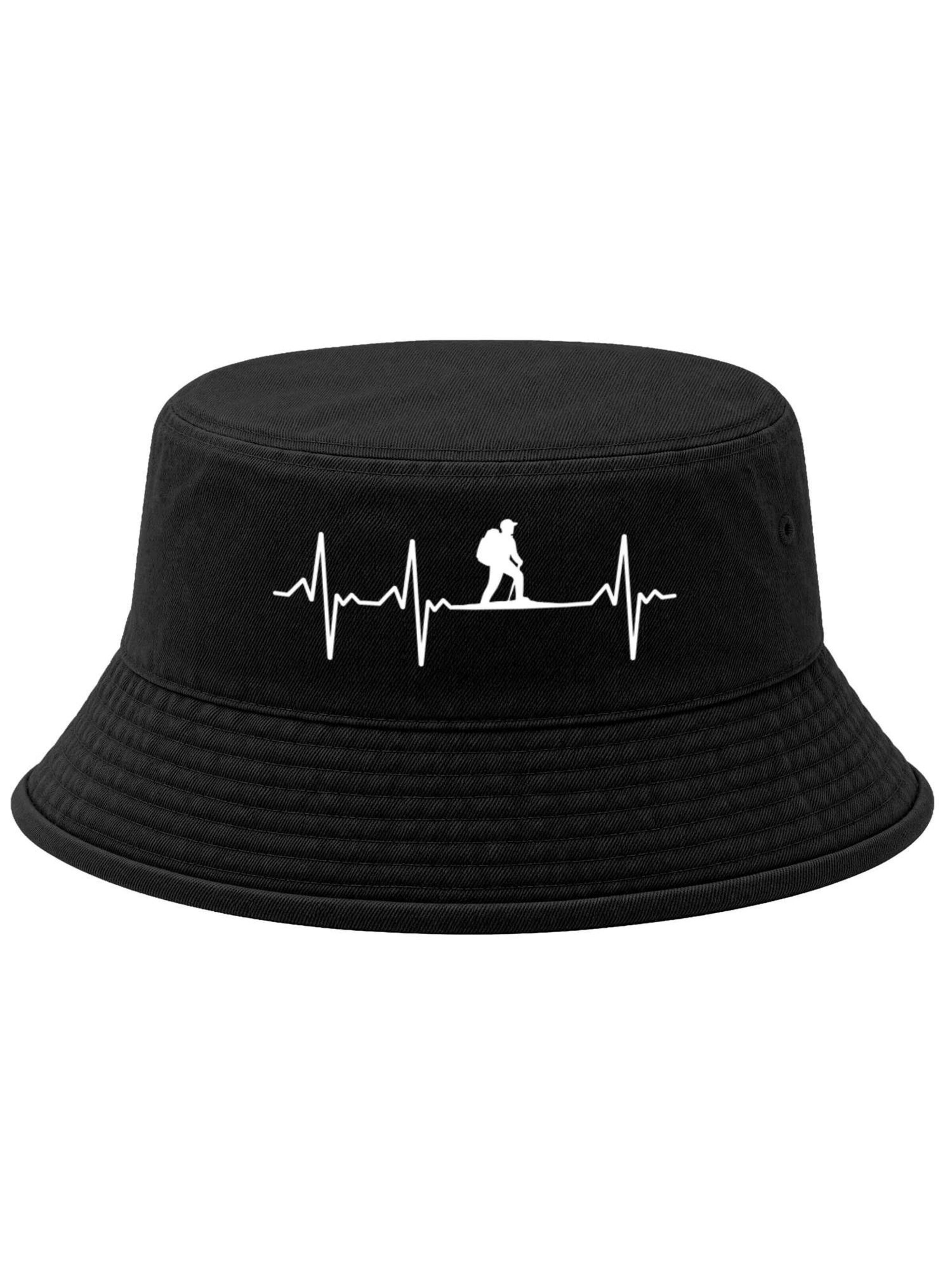 Neverless Hat 'Wanderliebe' in Black: front