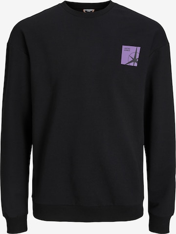 JACK & JONES Sweatshirt 'FILO' in Zwart: voorkant