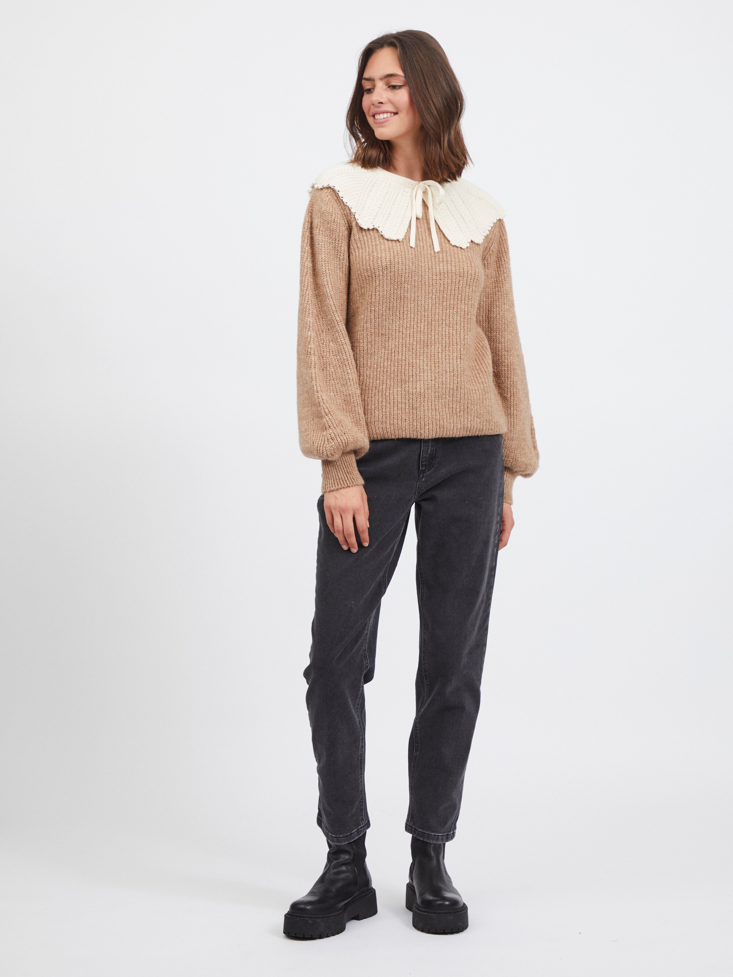 Frauen Pullover & Strick VILA Pullover 'Dayla' in Hellbraun - UQ67350 Frauen Pullover & Strick VILA Pullover 'Dayla' in Hellbraun - UQ67350