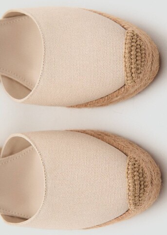 MANGO Espadrilles 'Ona' in Beige