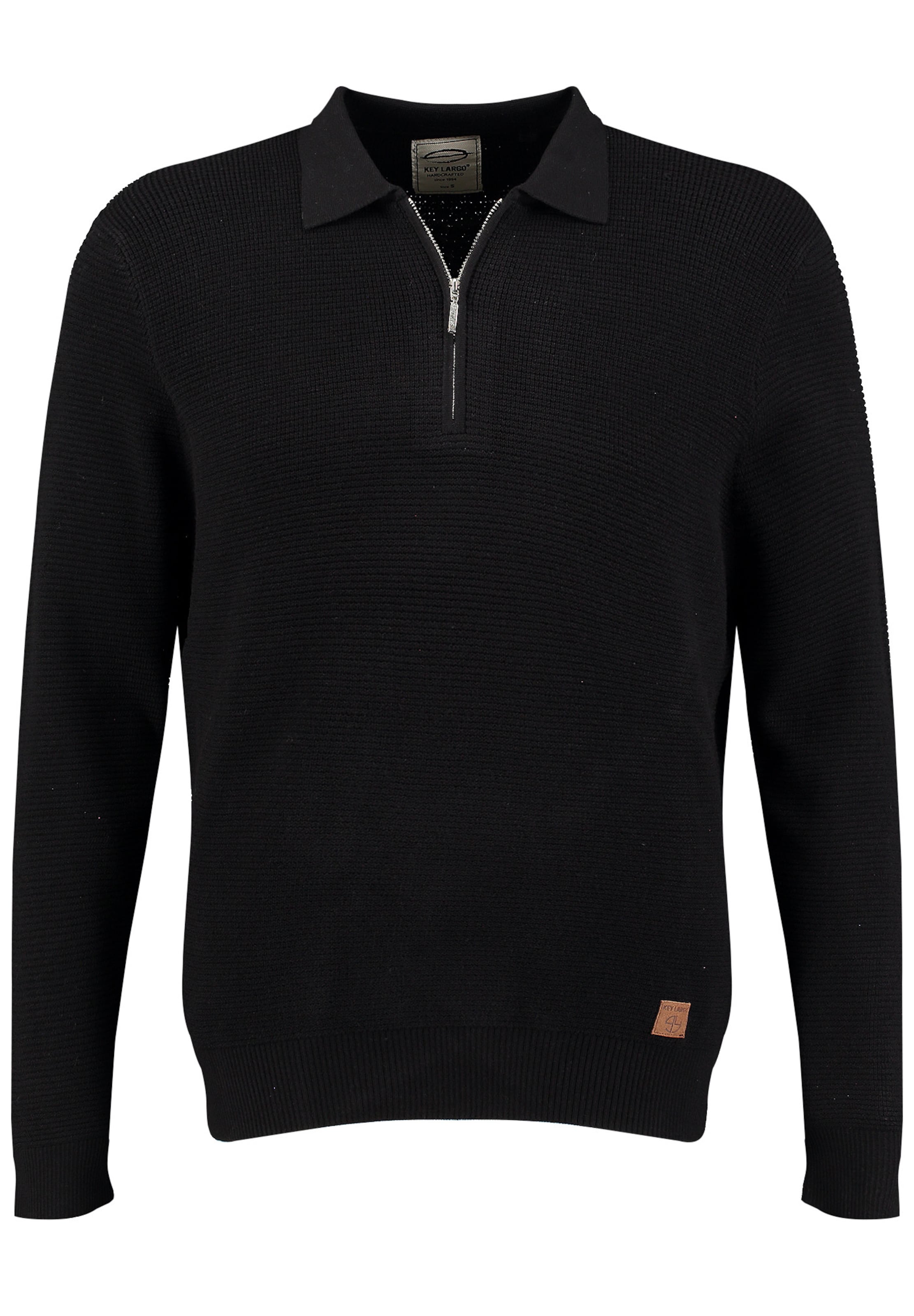 Key Largo Sweater 'Klanfield' in Black: front
