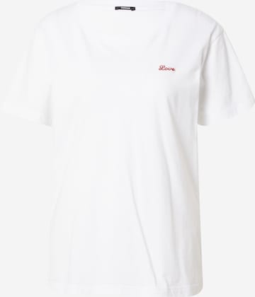 T-shirt 'EMMA LOVE' DENHAM en blanc : devant