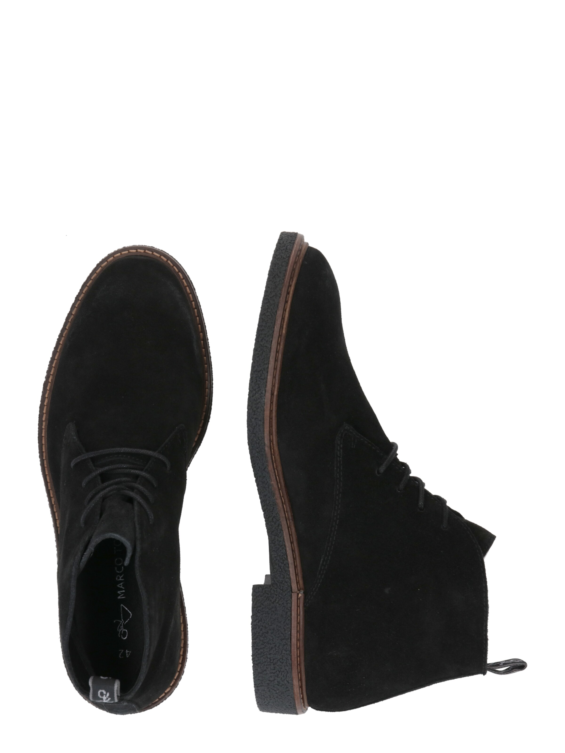 juoda MARCO TOZZI Auliniai batai su raišteliais '15100'