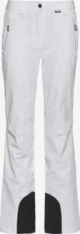 ICEPEAK Flared Outdoor Pants 'Freyung' in White: front