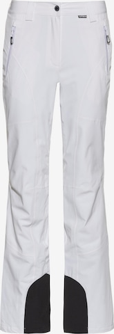 ICEPEAK Flared Outdoor trousers 'Freyung' in White: front